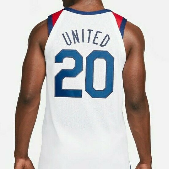 Nike Team USA Authentic Vaporknit 2020 Olympics Basketball Jersey CT6516-100 - Picture 4 of 5